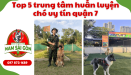 Top 5 trung tâm huấn luyện chó uy tín chất lượng tại quận 7